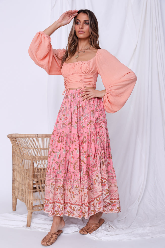 Kore Maxi Skirt Pink-Roy Dress