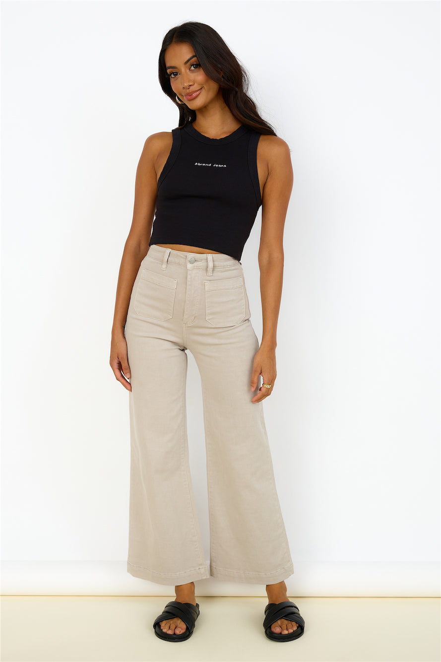 ABRAND A Heather Singlet Black-Roy Dress