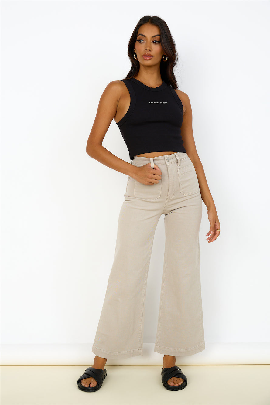 ABRAND A Heather Singlet Black-Roy Dress