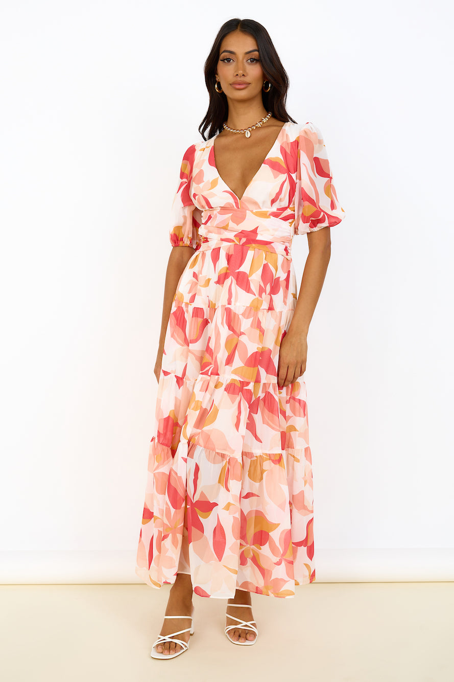 Bewitching Soul Maxi Dress Pink-Roy Dress