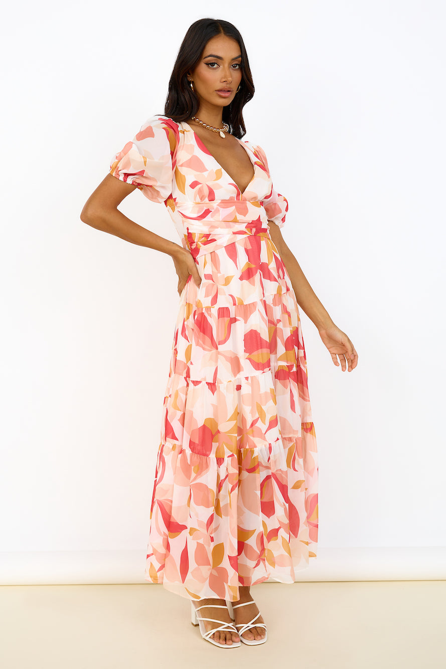 Bewitching Soul Maxi Dress Pink-Roy Dress