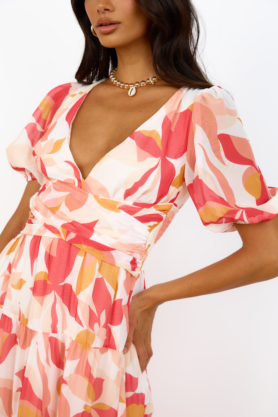 Bewitching Soul Maxi Dress Pink-Roy Dress