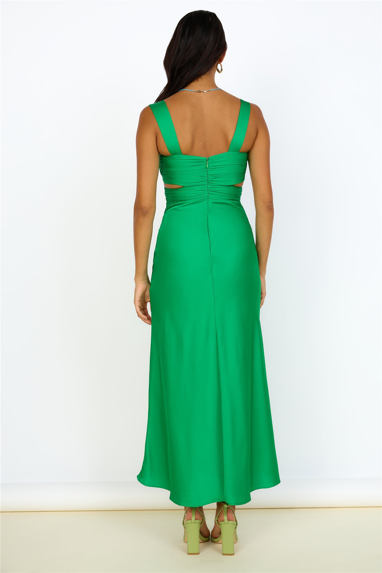 Ivy Grows Maxi Dress Green-Roy Dress