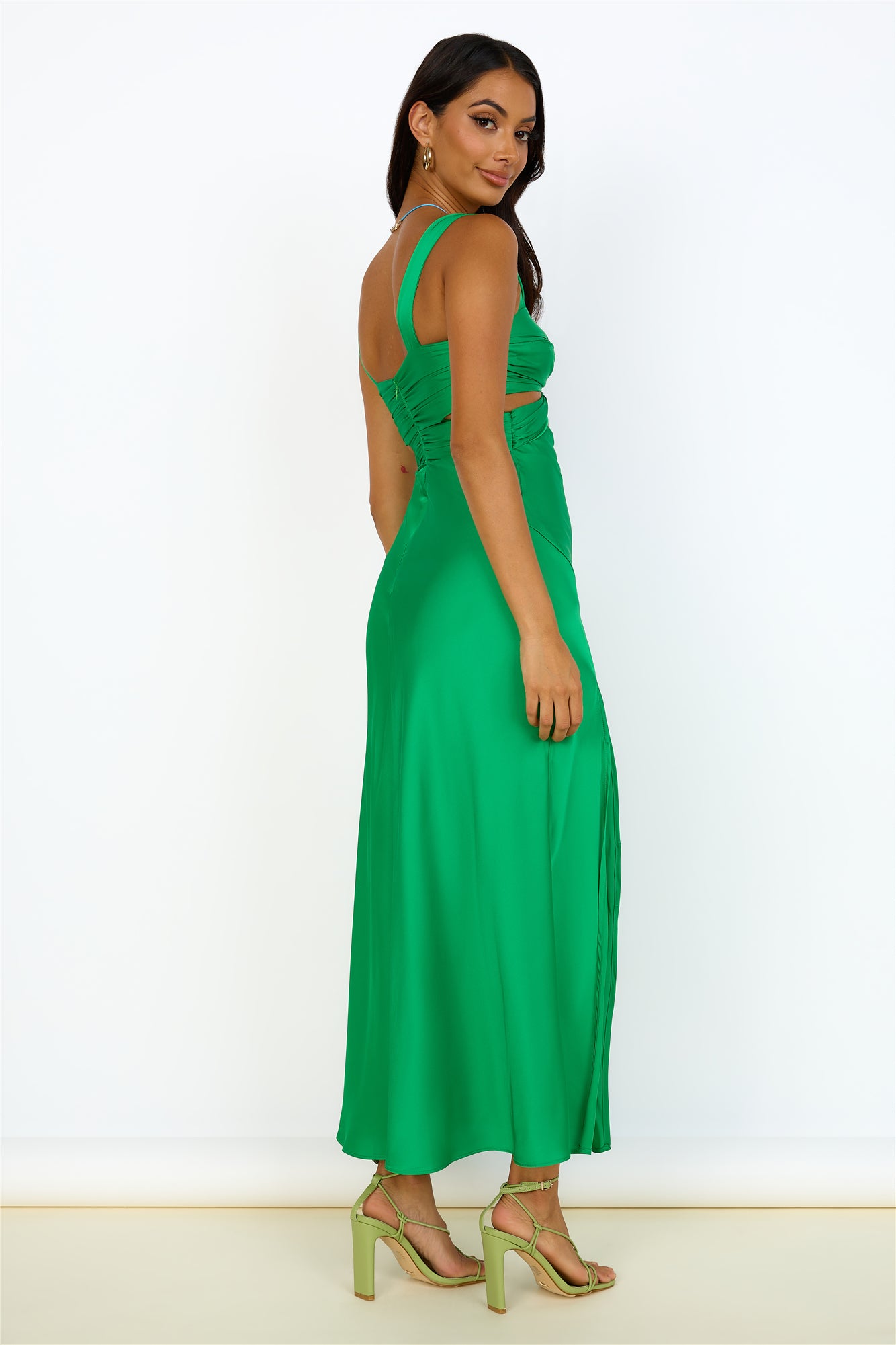 Ivy Grows Maxi Dress Green-Roy Dress