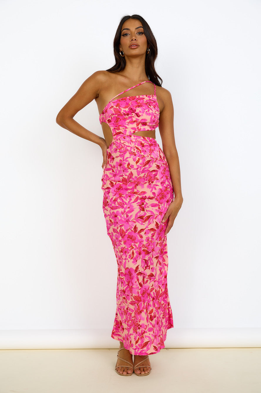 Believe Me Maxi Dress Pink-Roy Dress