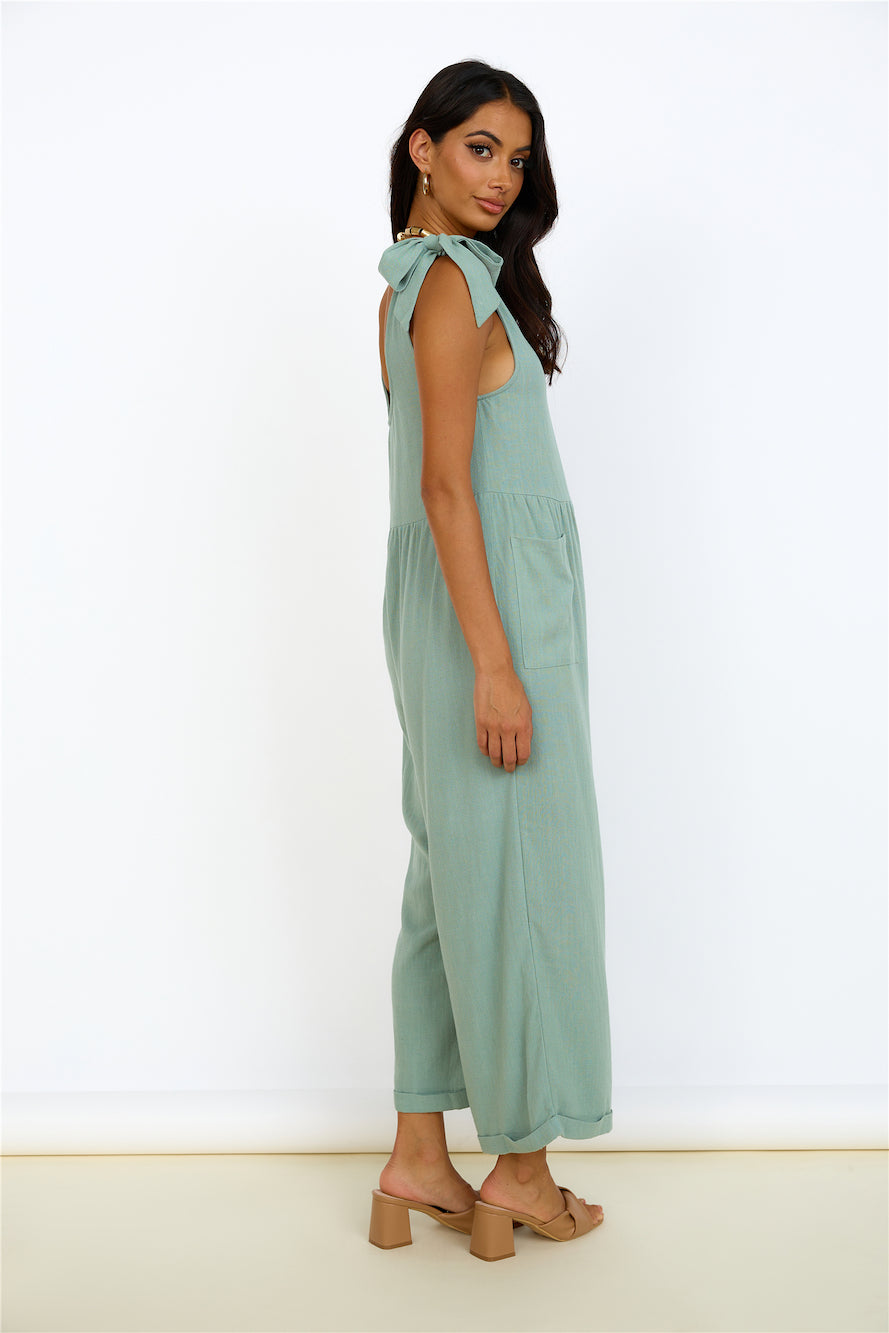 Be Something Jumpsuit Sage-Roy Dress