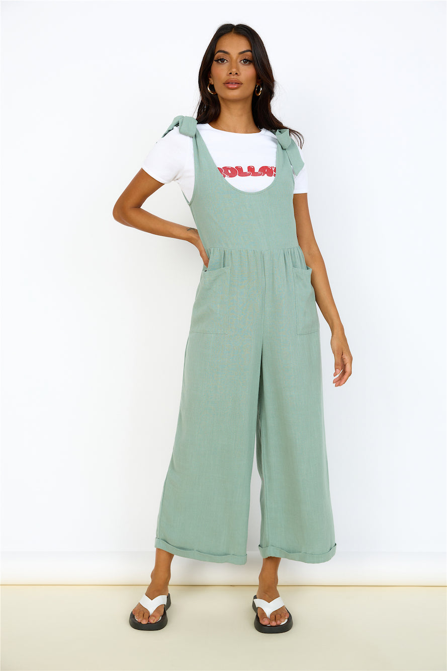 Be Something Jumpsuit Sage-Roy Dress