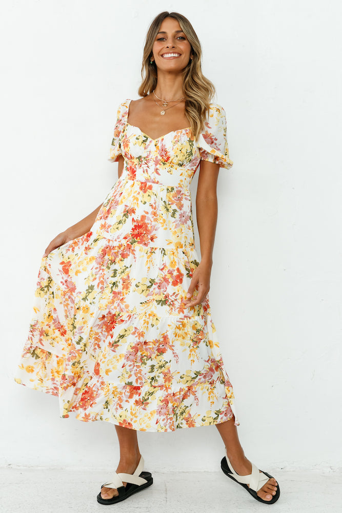 Neverending Sunshine Midi Dress-Roy Dress