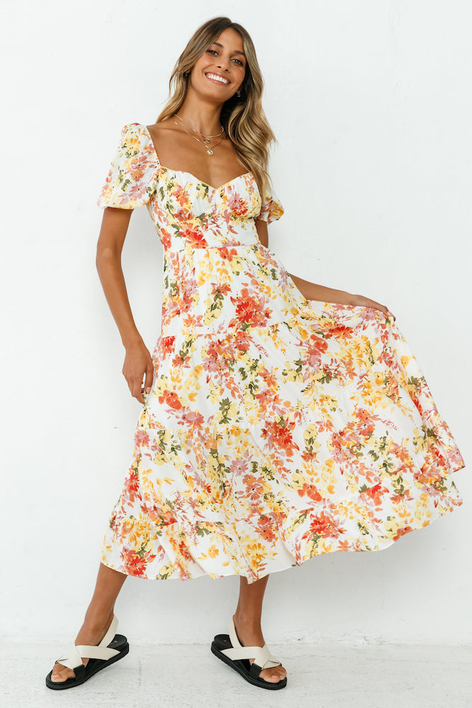 Neverending Sunshine Midi Dress-Roy Dress