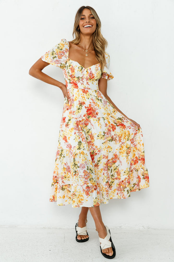 Neverending Sunshine Midi Dress-Roy Dress