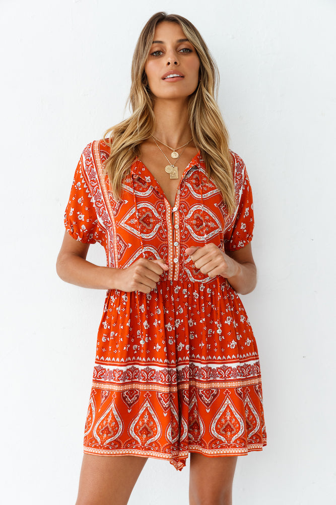 Adrielle Romper-Roy Dress