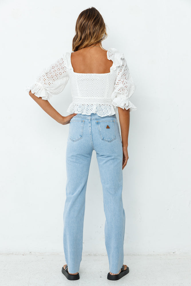 ABRAND A94 High Straight Walkaway Jeans-Roy Dress