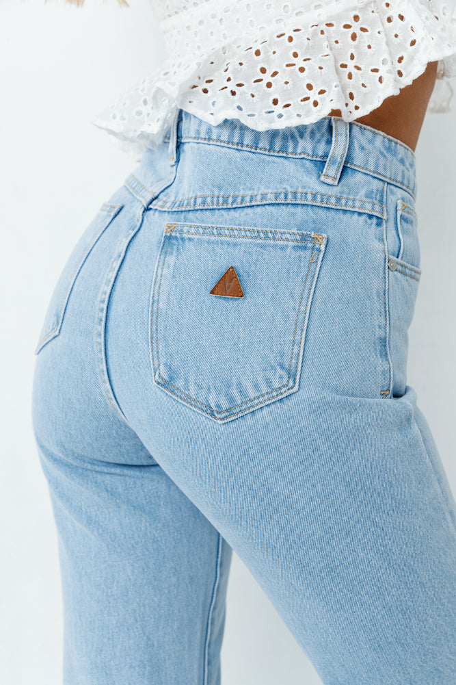 ABRAND A94 High Straight Walkaway Jeans-Roy Dress