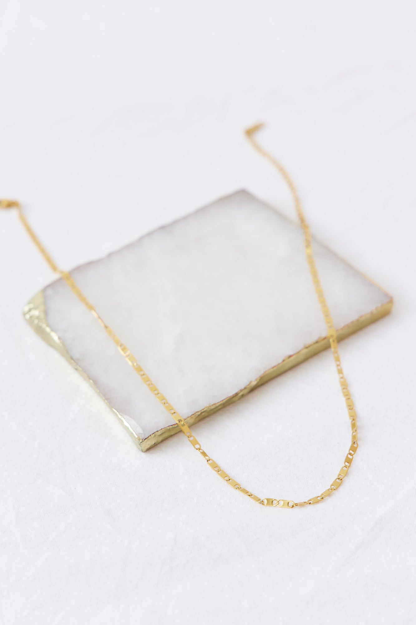 18k Gold Plated Everyday Love Necklace Gold-Roy Dress