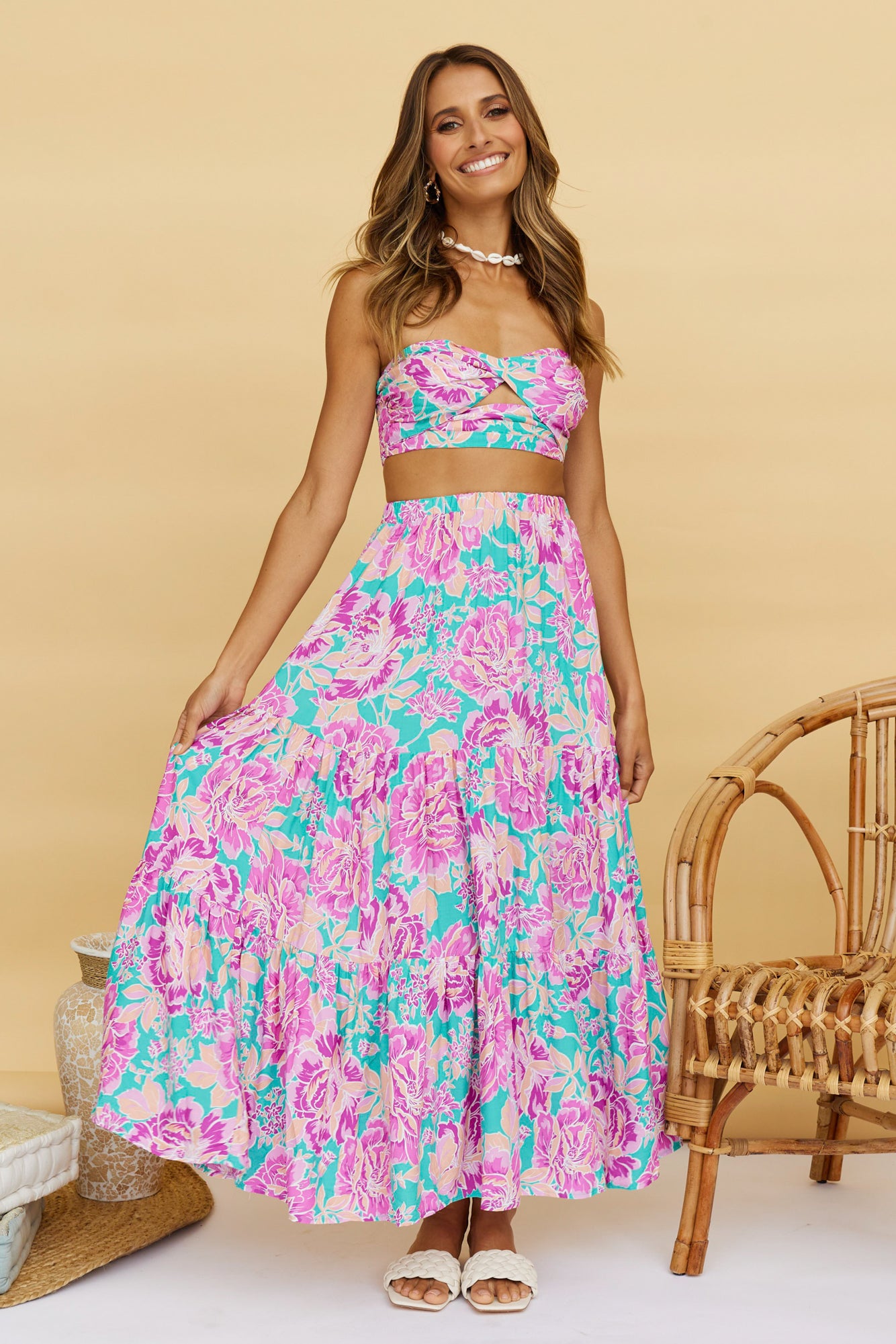 Ashland Crop Top Purple-Roy Dress