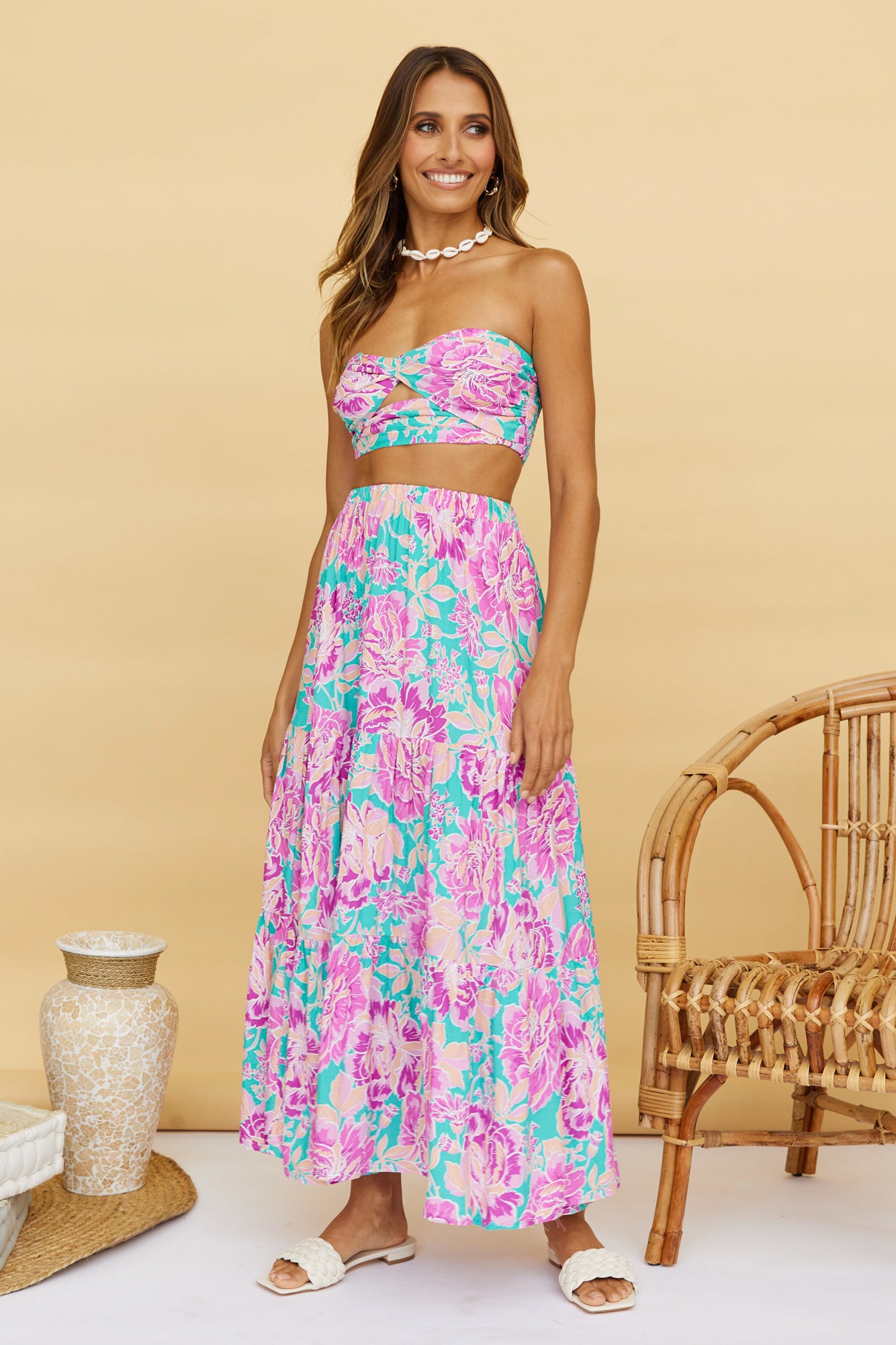 Ashland Crop Top Purple-Roy Dress