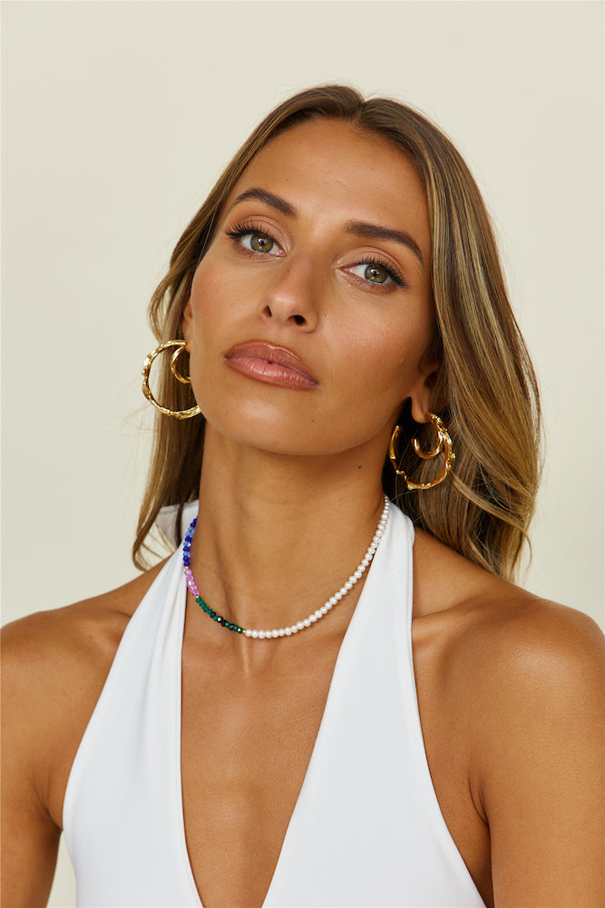 18k Gold Plated Whispers Around You Necklace-Roy Dress