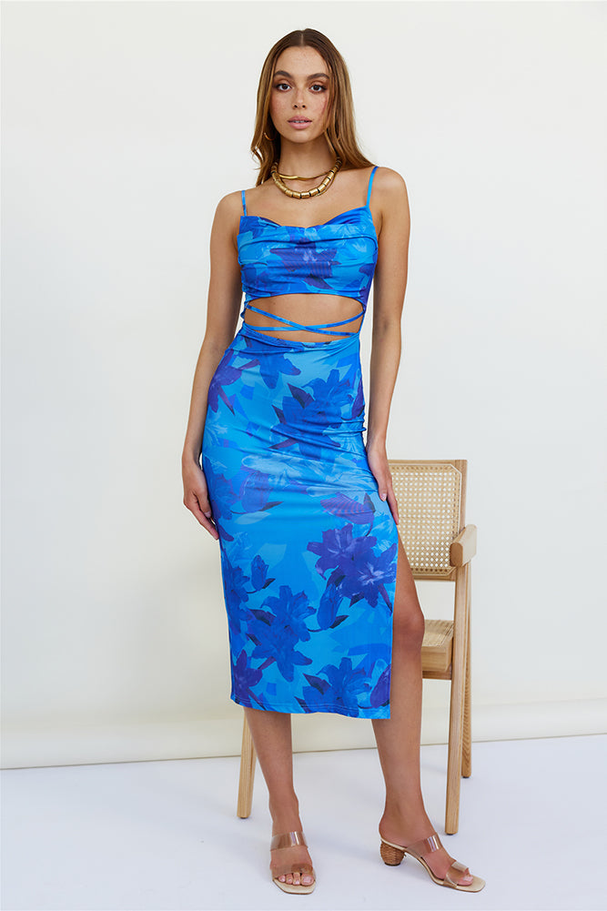 All Night Maxi Dress Blue-Roy Dress