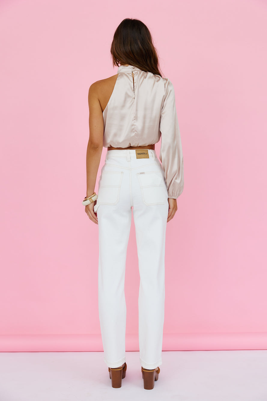 RIDERS BY LEE Hi Straight Long Carpenter Vintage White-Roy Dress