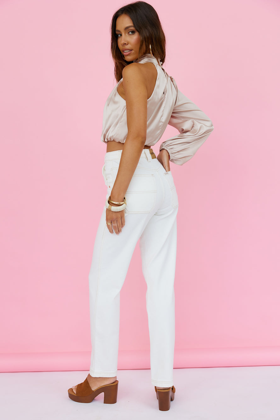 RIDERS BY LEE Hi Straight Long Carpenter Vintage White-Roy Dress