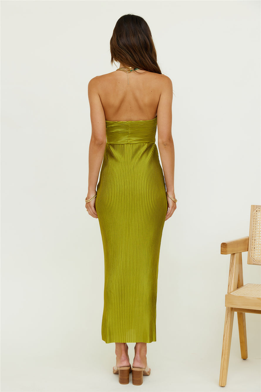 Kinds Of Love Maxi Dress Green-Roy Dress