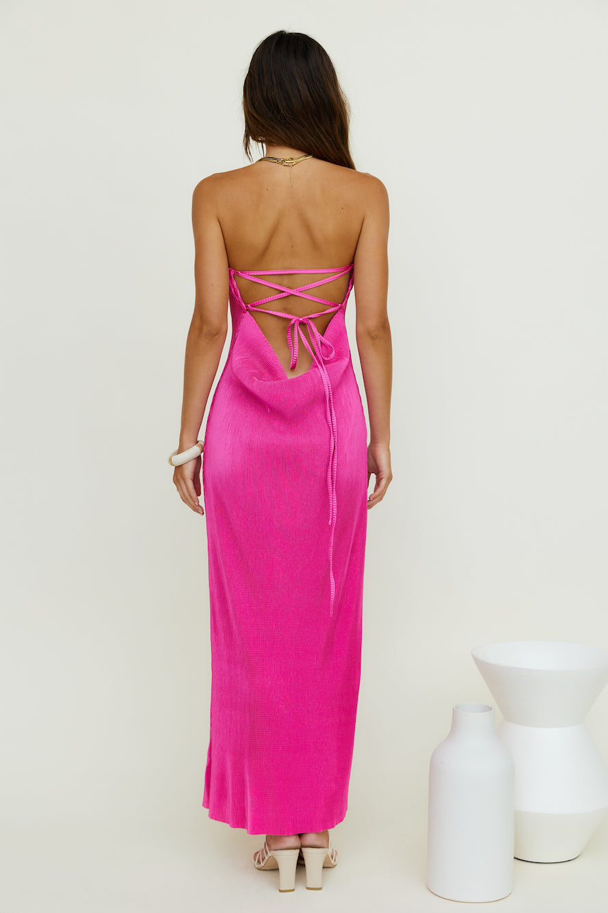 Thinking Of Dusk Maxi Dress Pink-Roy Dress