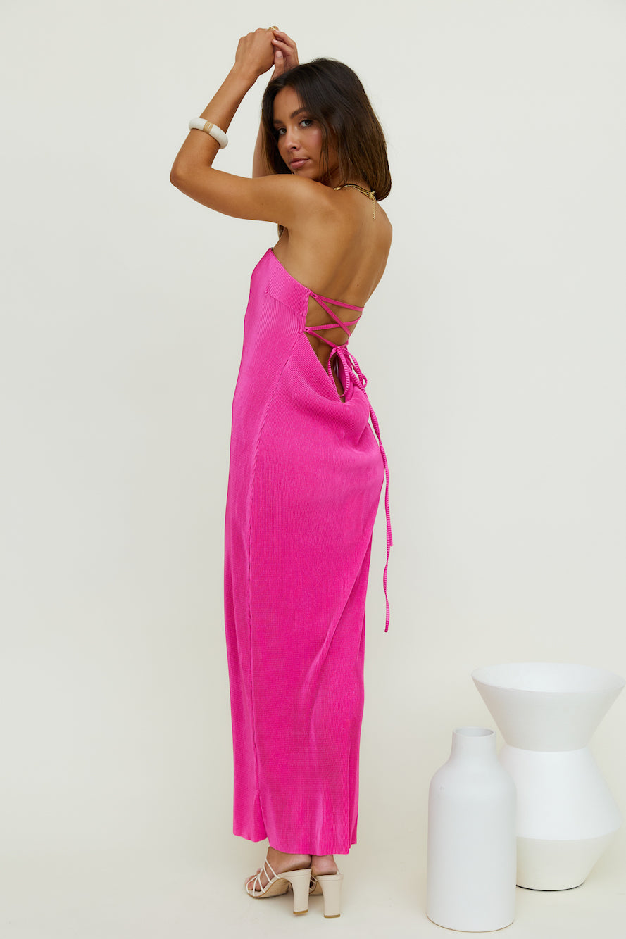 Thinking Of Dusk Maxi Dress Pink-Roy Dress