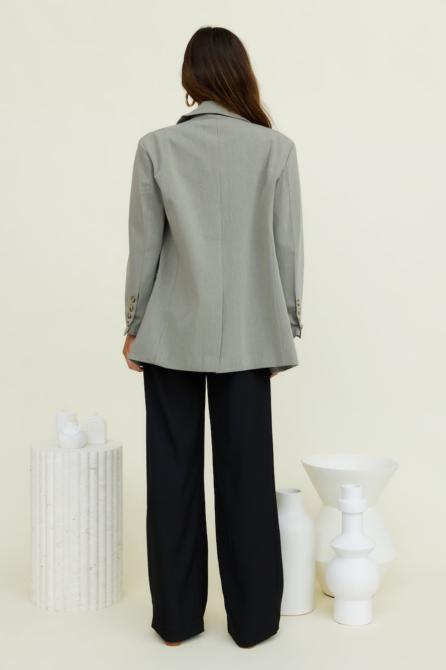 Luminary Ode Blazer Grey-Roy Dress