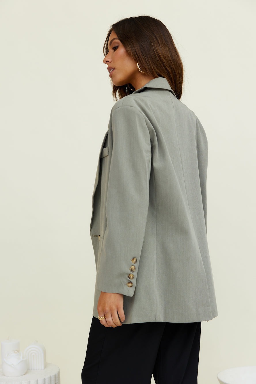 Luminary Ode Blazer Grey-Roy Dress
