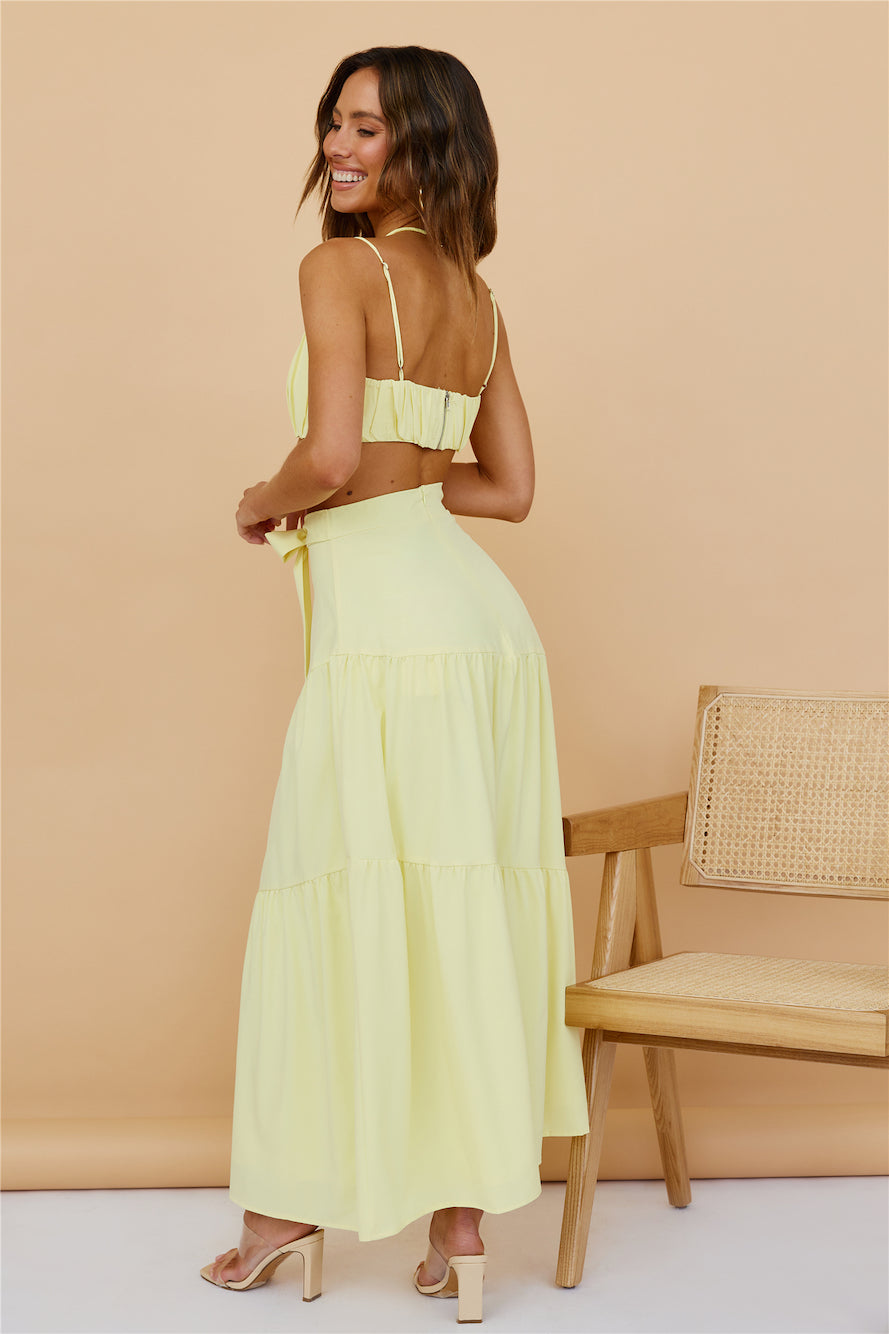 Evolving Heart Crop Top Yellow-Roy Dress