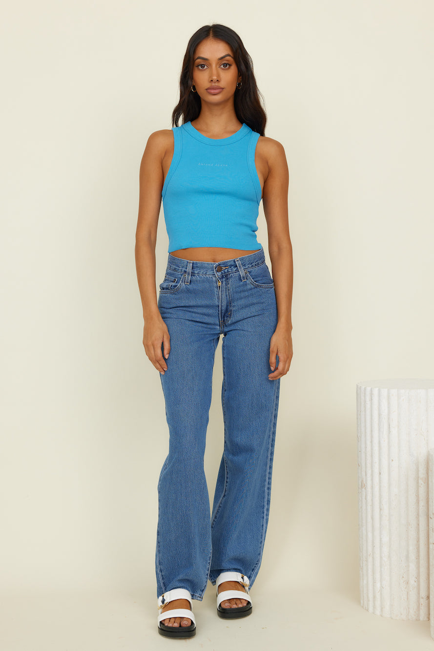 ABRAND A Heather Singlet Sky Blue-Roy Dress