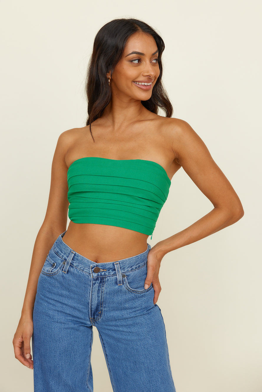 All Along Crop Top Green-Roy Dress