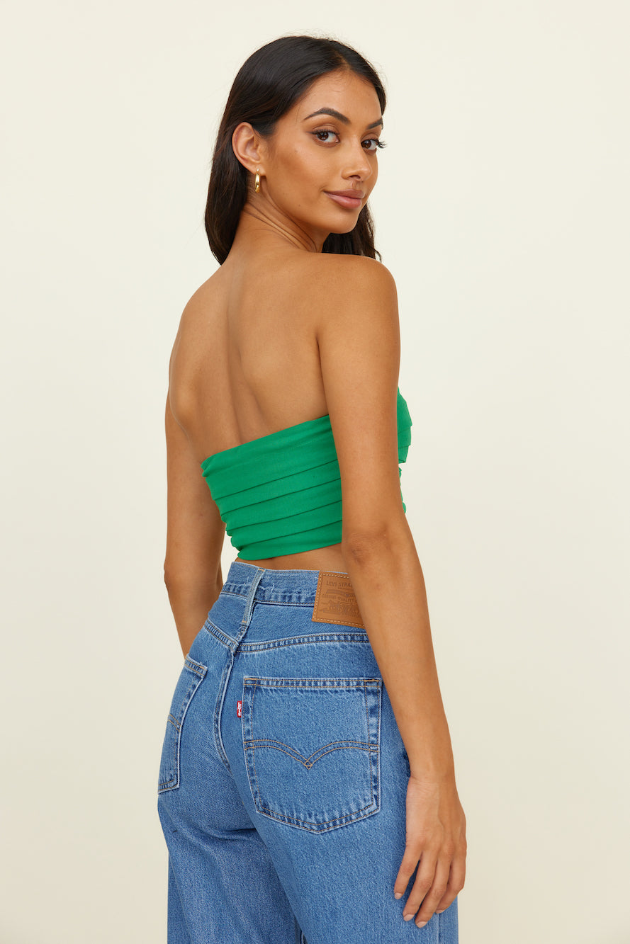 All Along Crop Top Green-Roy Dress