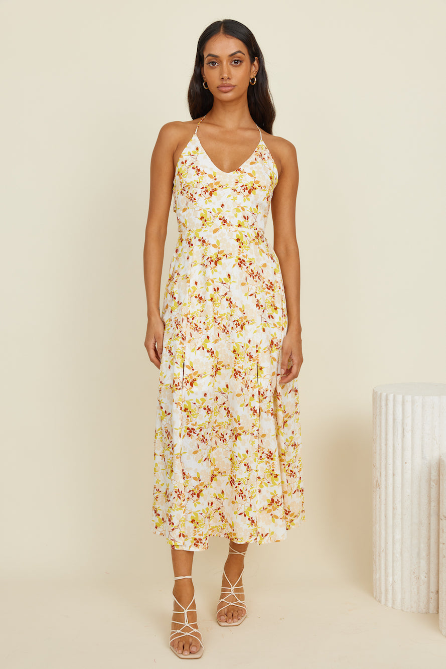 Adore You Maxi Dress Yellow-Roy Dress