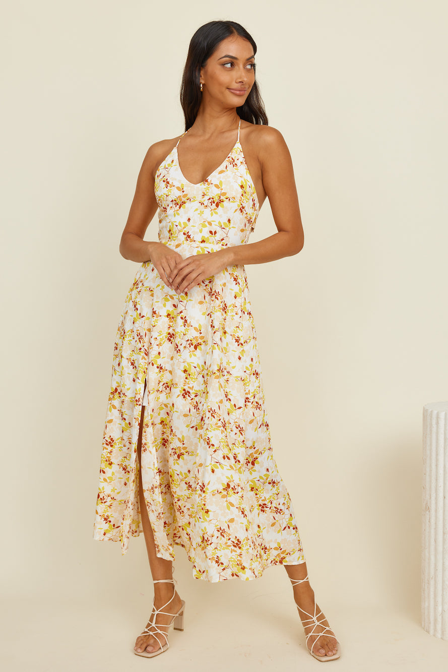 Adore You Maxi Dress Yellow-Roy Dress