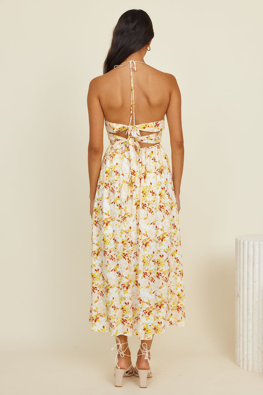 Adore You Maxi Dress Yellow-Roy Dress