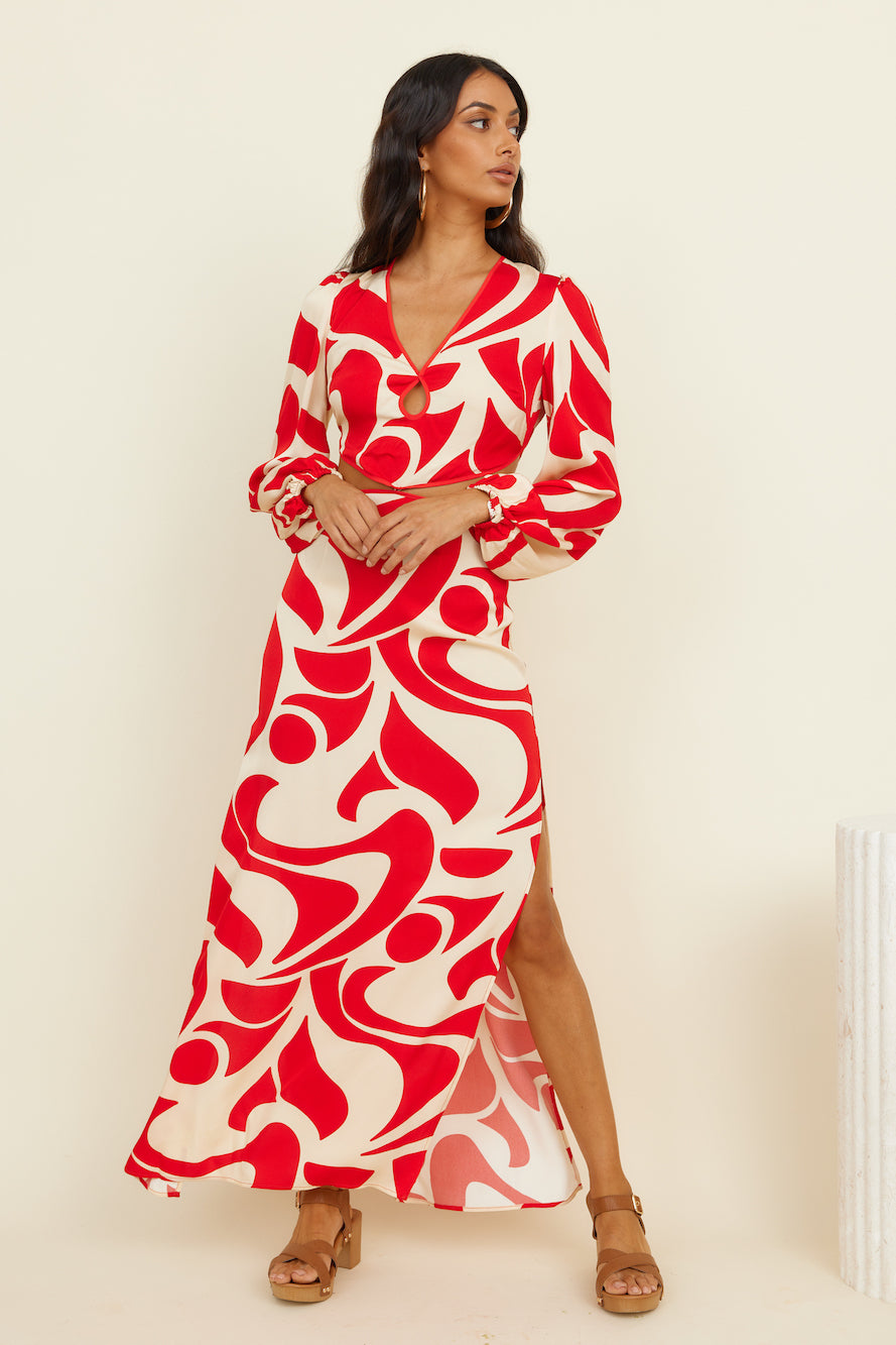 THE WOLF GANG Orella Cut Out Maxi Dress-Roy Dress