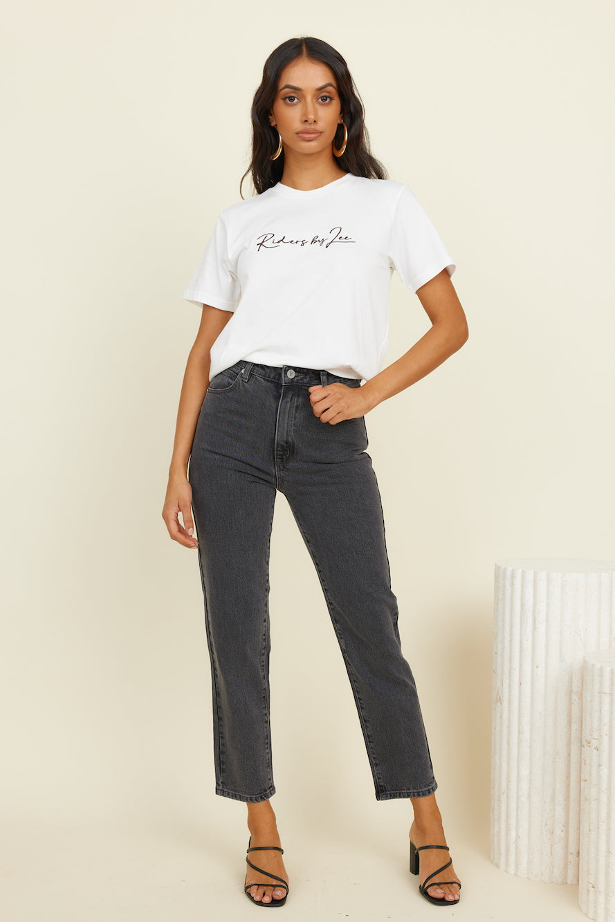 ABRAND A94 High Slim Jean Erica Vintage Black-Roy Dress