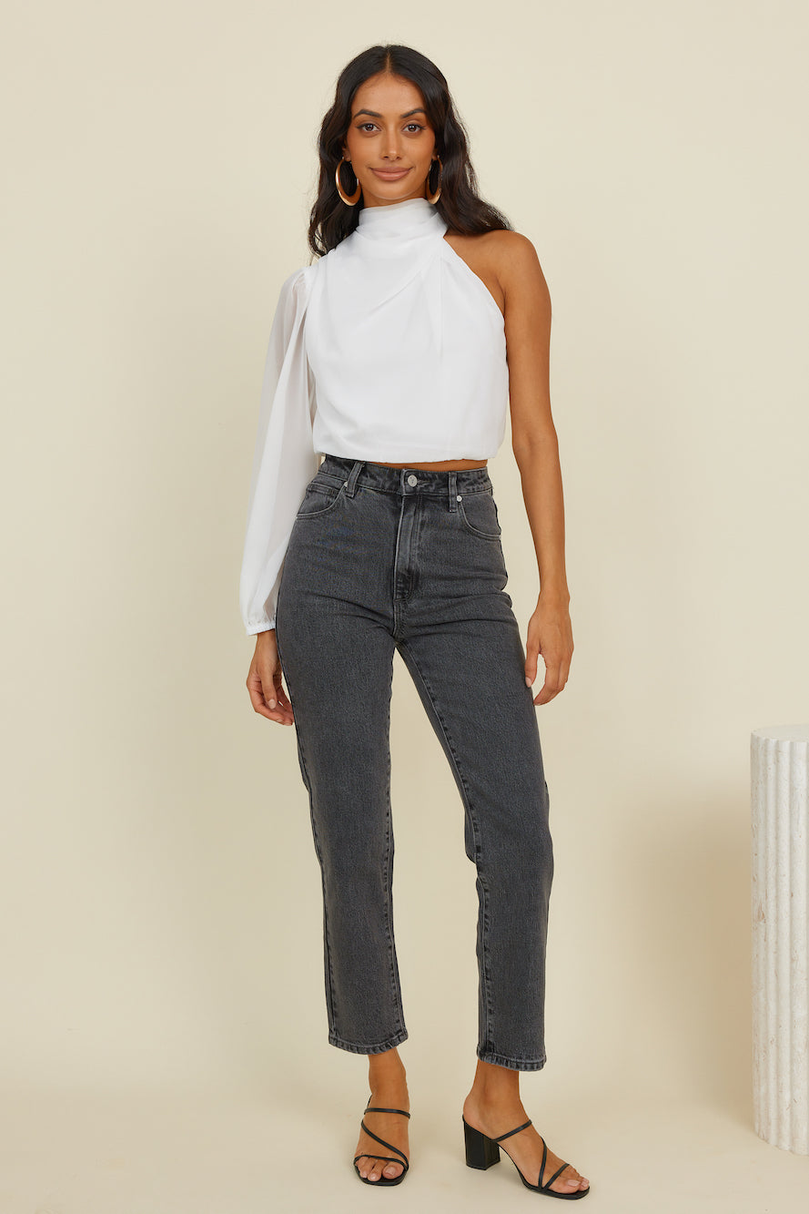 ABRAND A94 High Slim Jean Erica Vintage Black-Roy Dress