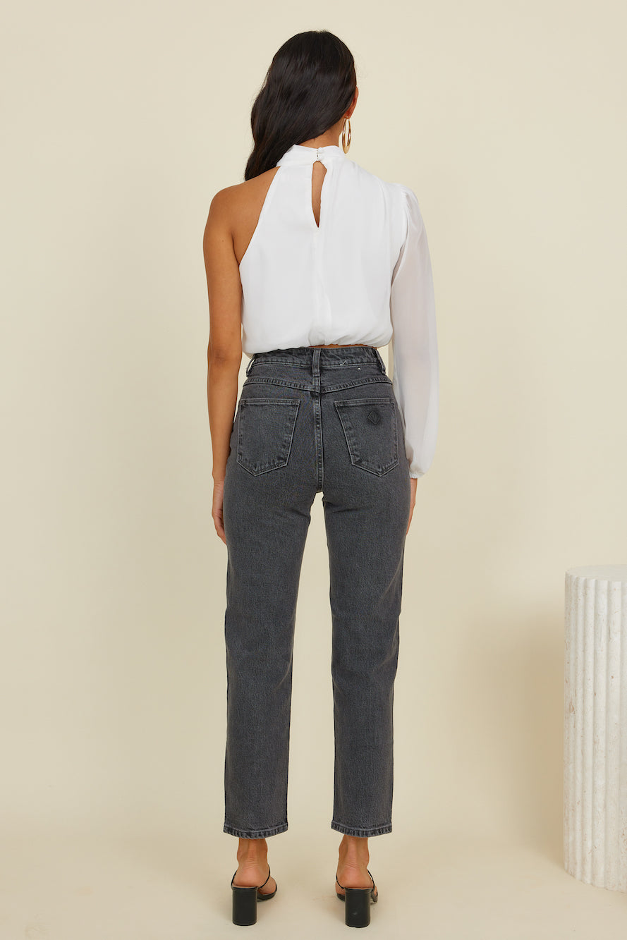 ABRAND A94 High Slim Jean Erica Vintage Black-Roy Dress