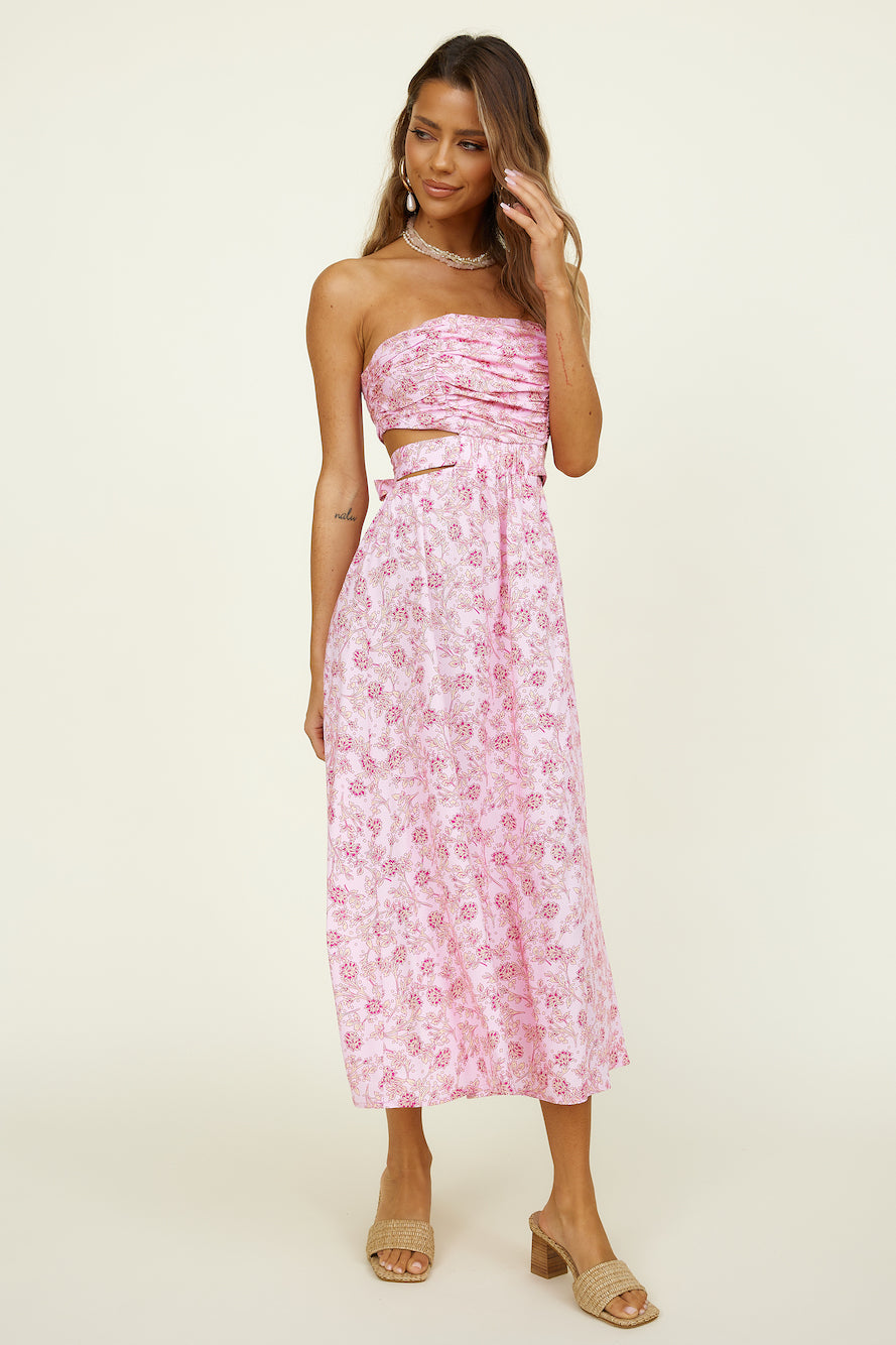 Forever Dreaming Maxi Dress Pink-Roy Dress