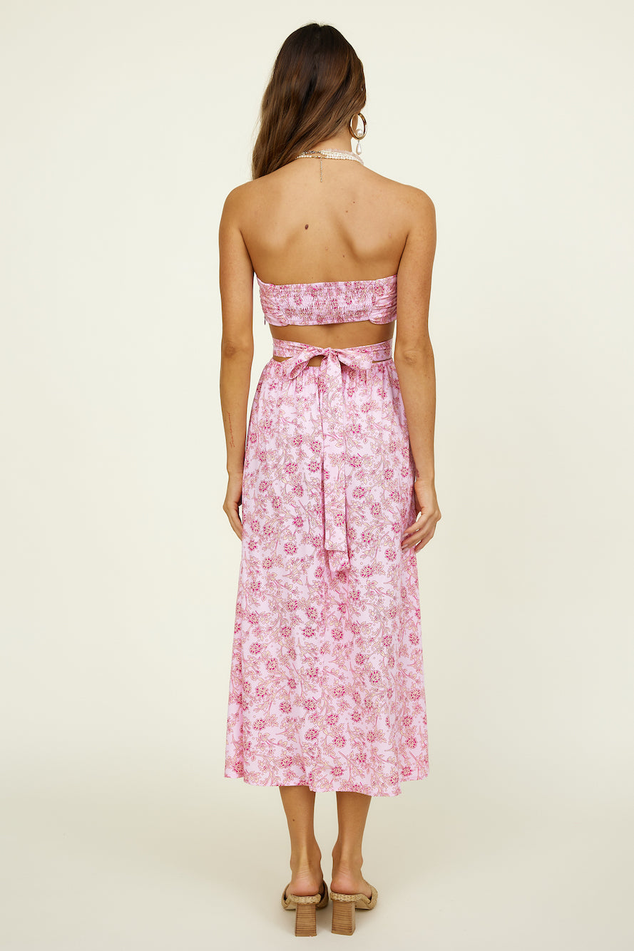 Forever Dreaming Maxi Dress Pink-Roy Dress