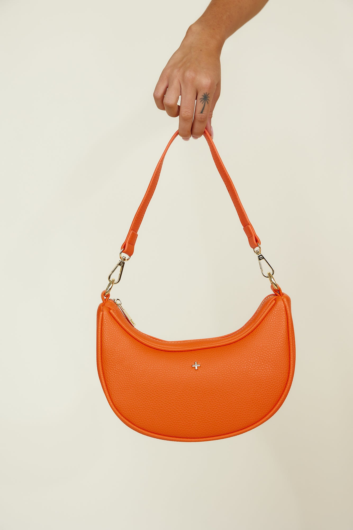 PETA + JAIN Micki Bag Orange Pebble-Roy Dress
