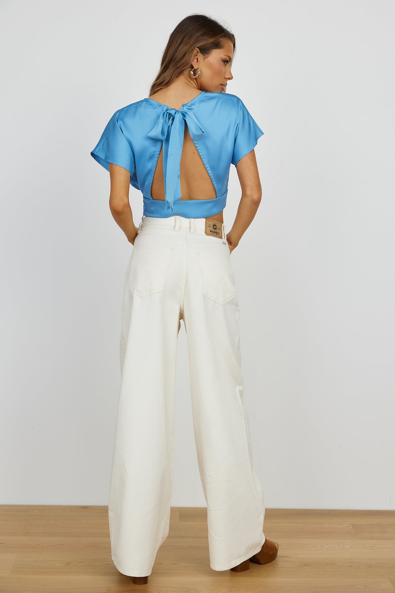 WRANGLER Farrah Wide Jean Parchment-Roy Dress