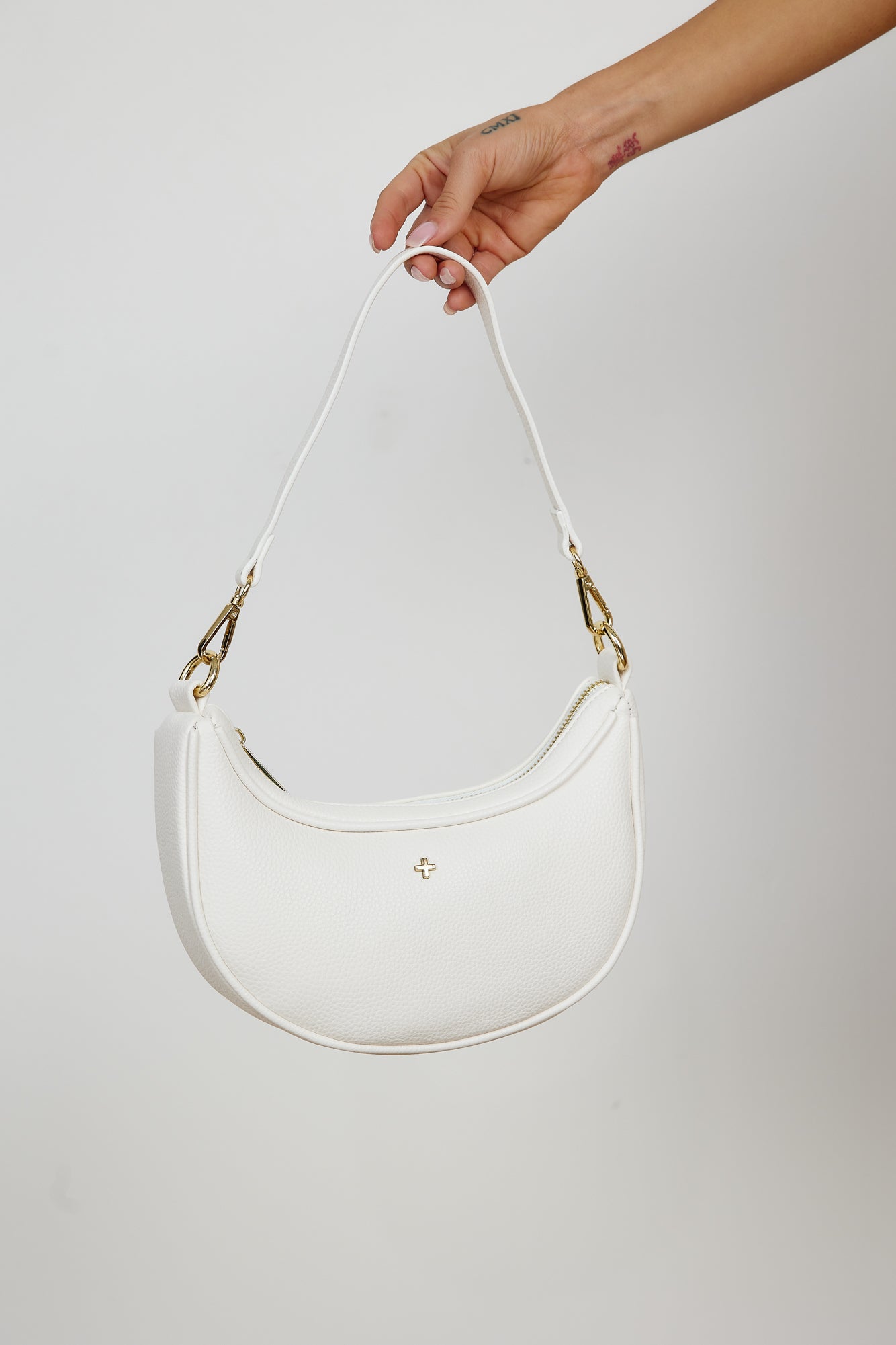 PETA + JAIN Micki Bag White Pebble-Roy Dress