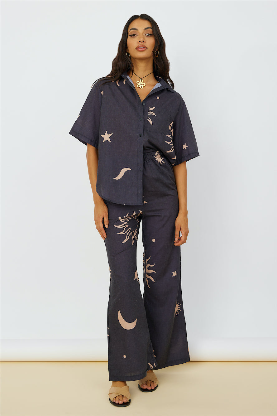 Constellations In The Sky Shirt Black-Roy Dress