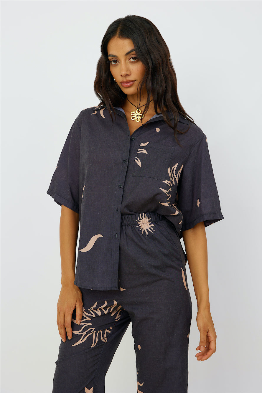 Constellations In The Sky Shirt Black-Roy Dress