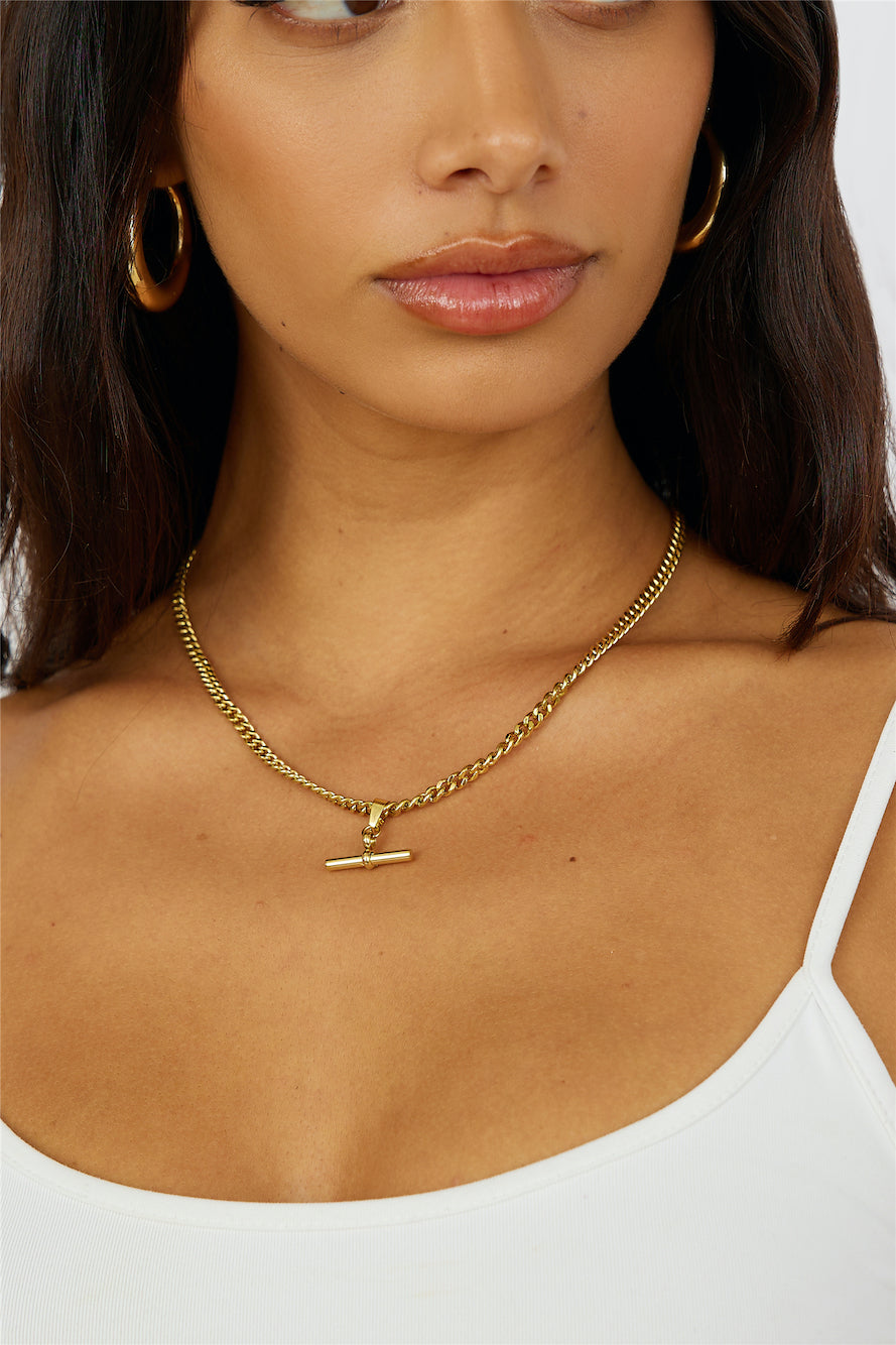 18k Gold Climbing Higher Necklace Gold-Roy Dress