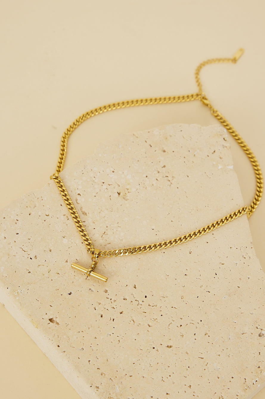 18k Gold Climbing Higher Necklace Gold-Roy Dress