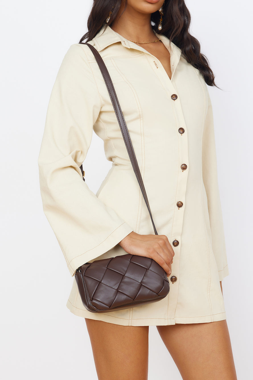 BILLINI Bardot Cross Body Bag Espresso-Roy Dress